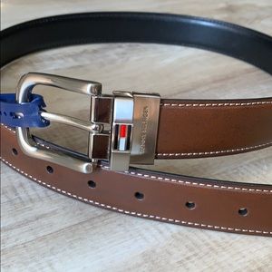 Tommy Hilfiger Black/Brown Reversible Leather Belt